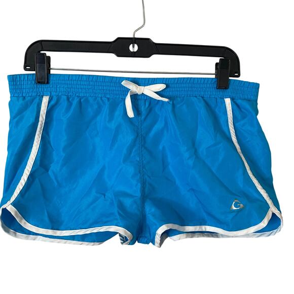 Gerry Swim Shorts Girls Size 16 Light Blue White Stripe - Picture 10 of 11